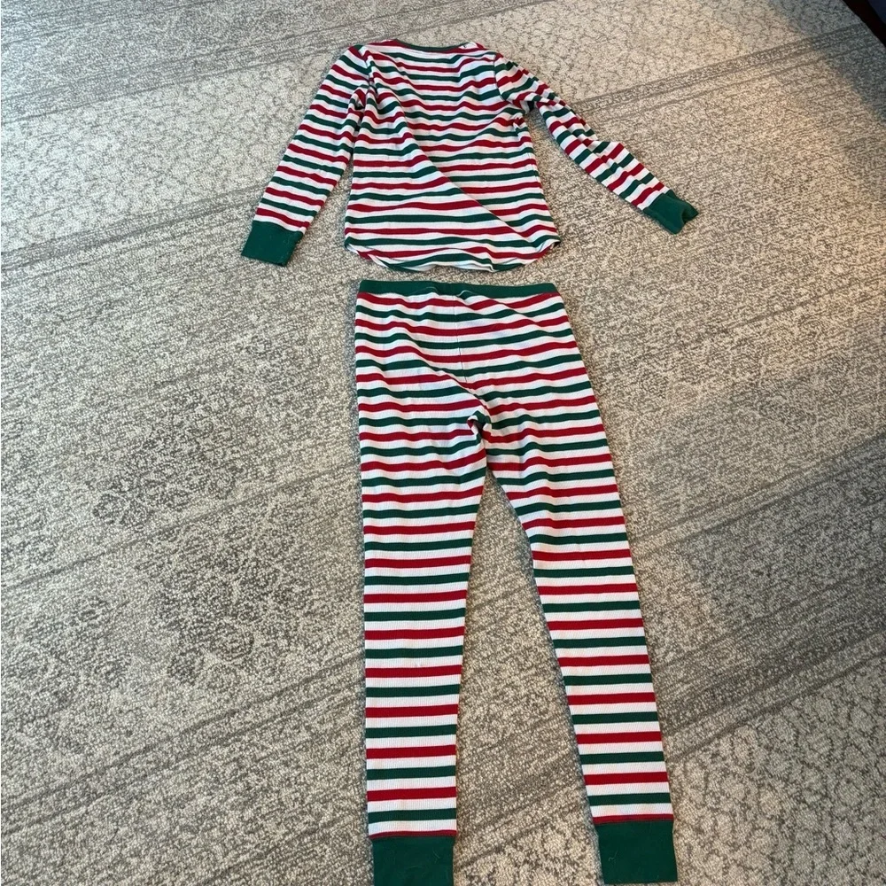 Old Navy Striped Holiday Pajama Set - Green, Red, White